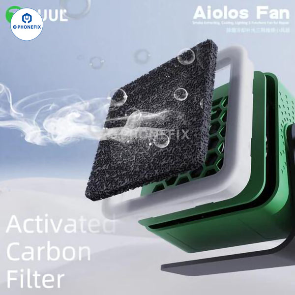 2UUL 3 in 1 Aiolos Fan Extracting Cooling Lighting PCB Soldering Repair Tool