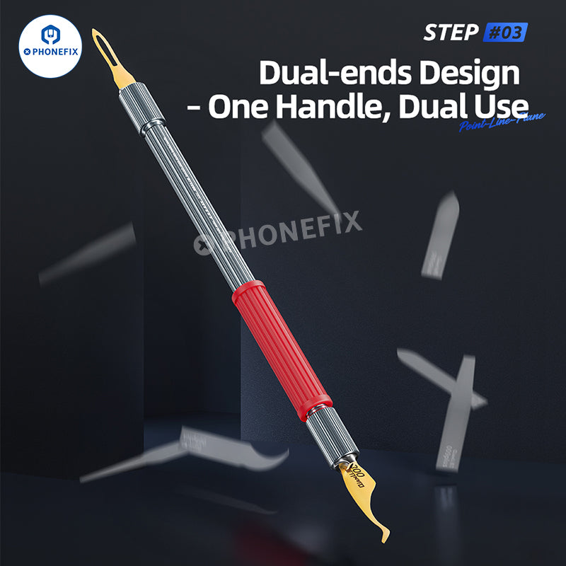 QianLi Double-ended Clamping Handle Dot-Line-Plane Blade