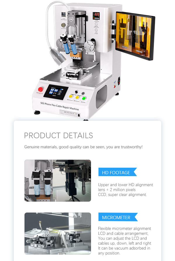 TBK COF COP Screen Flex Cable Bonding Machine Phone Repair Tool