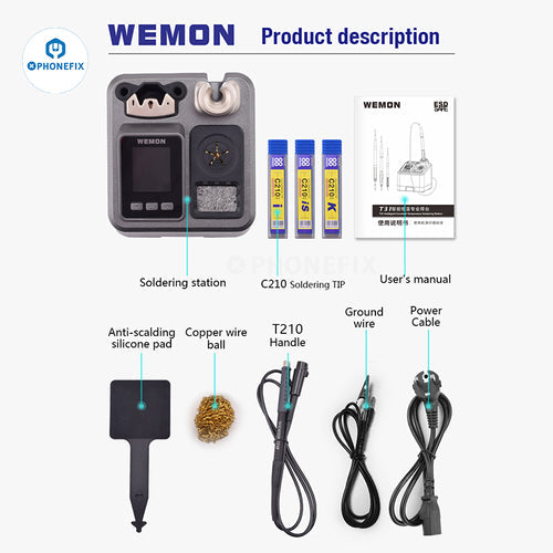 WEMON T31 Intelligent Soldering Station BGA Desoldering Repair Tool