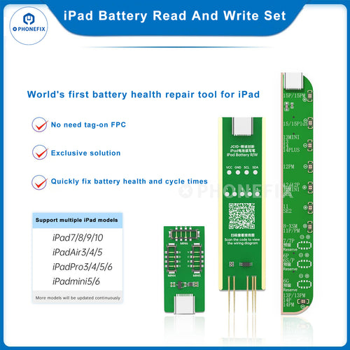 JCID Battery Battery Health Cycle Read Write Board For iPad Repair