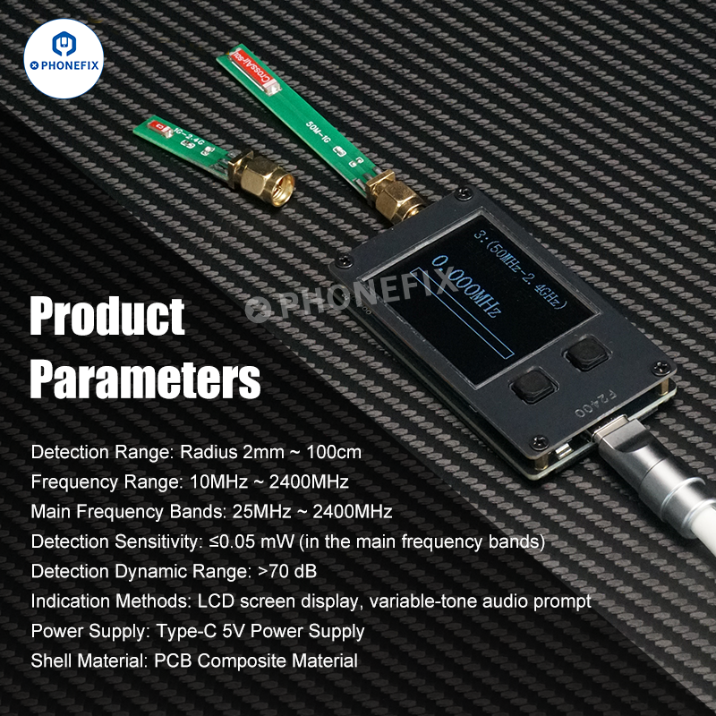 F2400 Signal Frequency Tester for Car Remote Keys Phones Fault Diagnosis