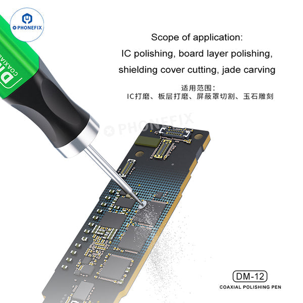 MJ DM-12 Electric Grinding Pen PCB IC Chip Polishing Repair