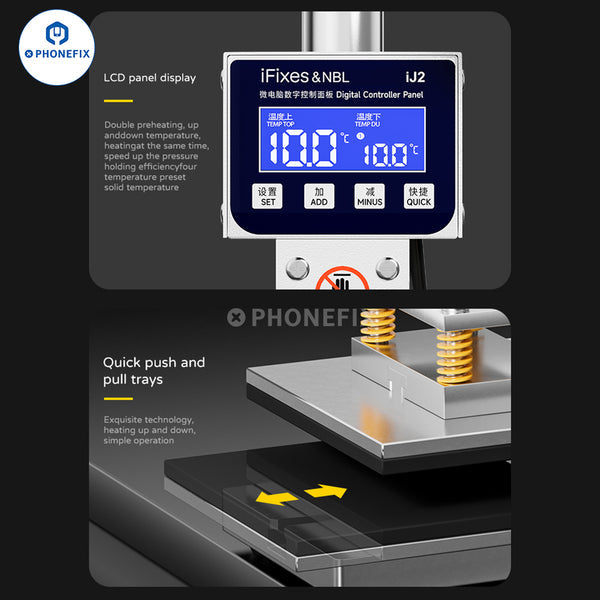 iFixes iJ2 Dual Preheating Phone Screen Holding Pressure Machine