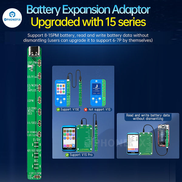 JC Pro1000S Battery Testing Module For iPhone 6-12 Pro Max iPad