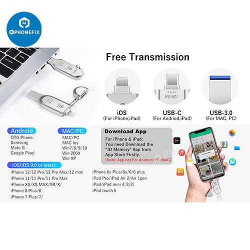 Wifi USB Flash Drive 256G 128G Upgrade iPhone iPad Memory storage