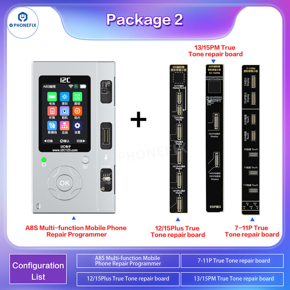 Iphone Screen Programmer i2C A8S Programmer Original Screen True Tone repair For iPhone 6-16 Pr