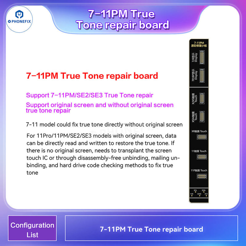 i2C A8S Programmer Original Screen True Tone repair For iPhone 6-16 Pro Max