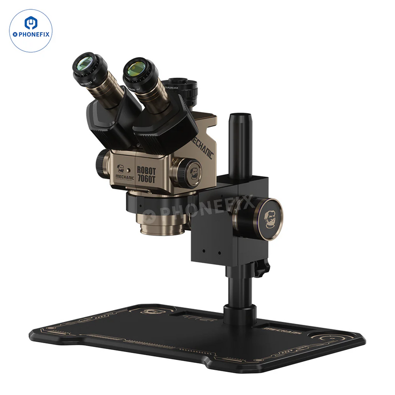 ROBOT 7060T Trinocular Stereo Microscope IC Electronic Inspection Tool