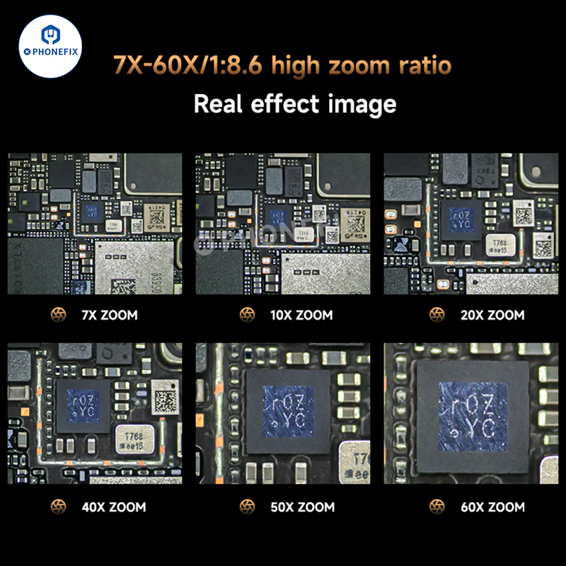 ROBOT 7060T Trinocular Stereo Microscope IC Electronic Inspection Tool