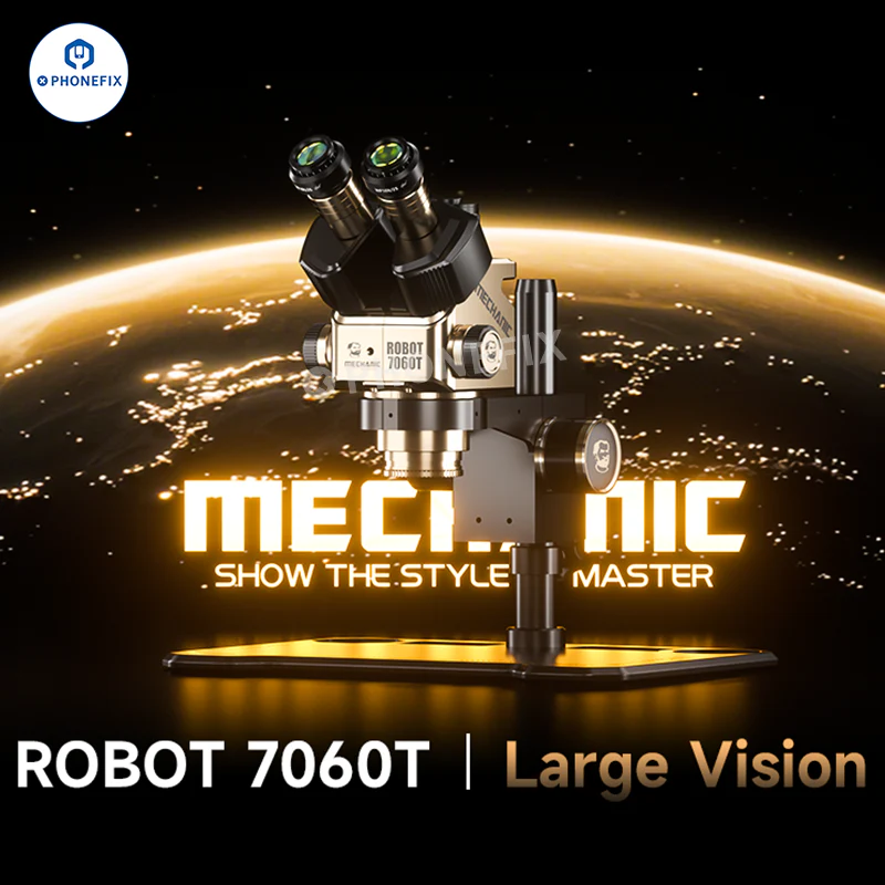 ROBOT 7060T Trinocular Stereo Microscope IC Electronic Inspection Tool