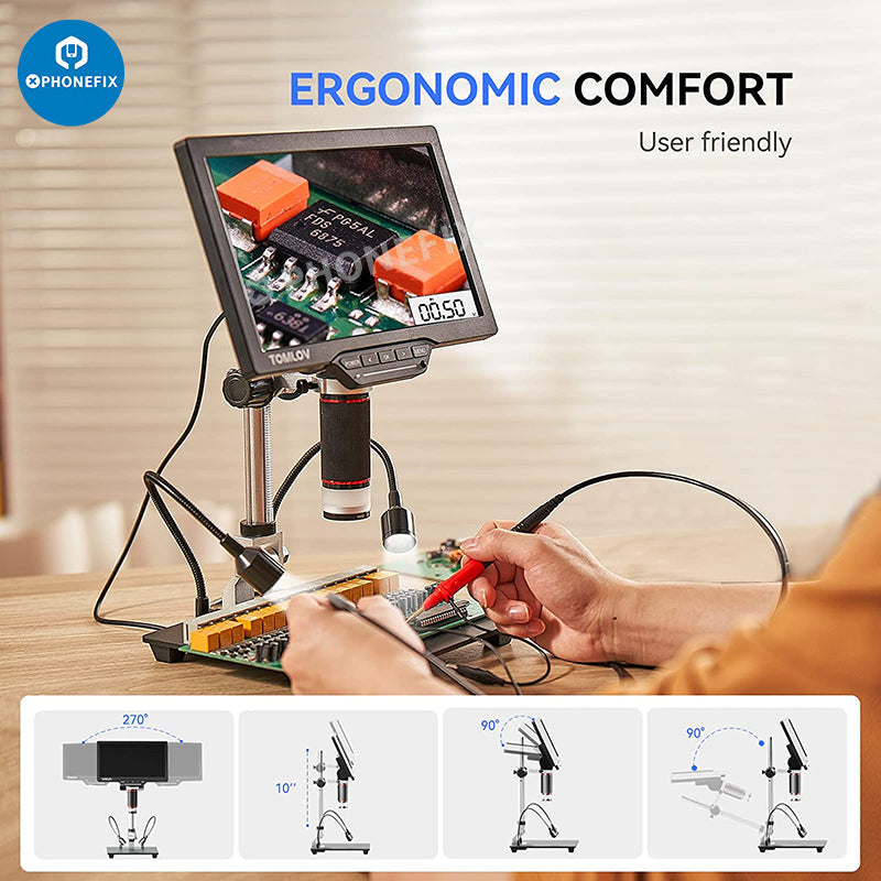 16MP LCD Digital DM201M Integrated Microscope with Multimeter