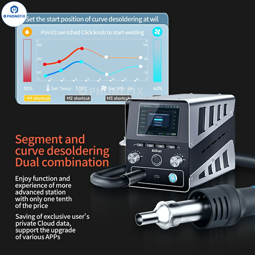 AiXun H314 Intelligent Digital Hot Air Gun Rework Station