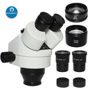 Cap de microscop stereo cu zoom trinocular 3.5X-90X simul-focal