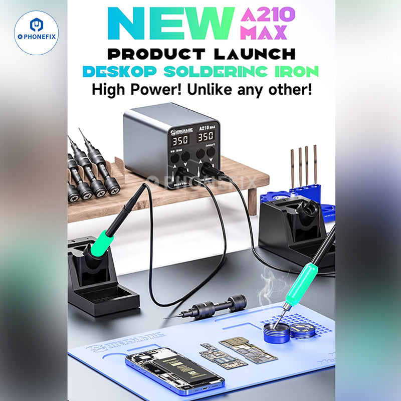 Mechanic A210 MAX Double Soldering station With T210 Handle