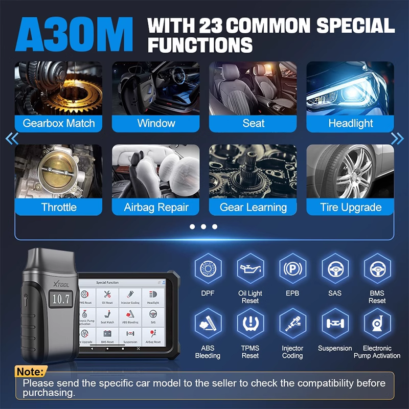 XTOOL A30D A30M OBD2 Scanner Bidirectional Full System Diagnostic Tool