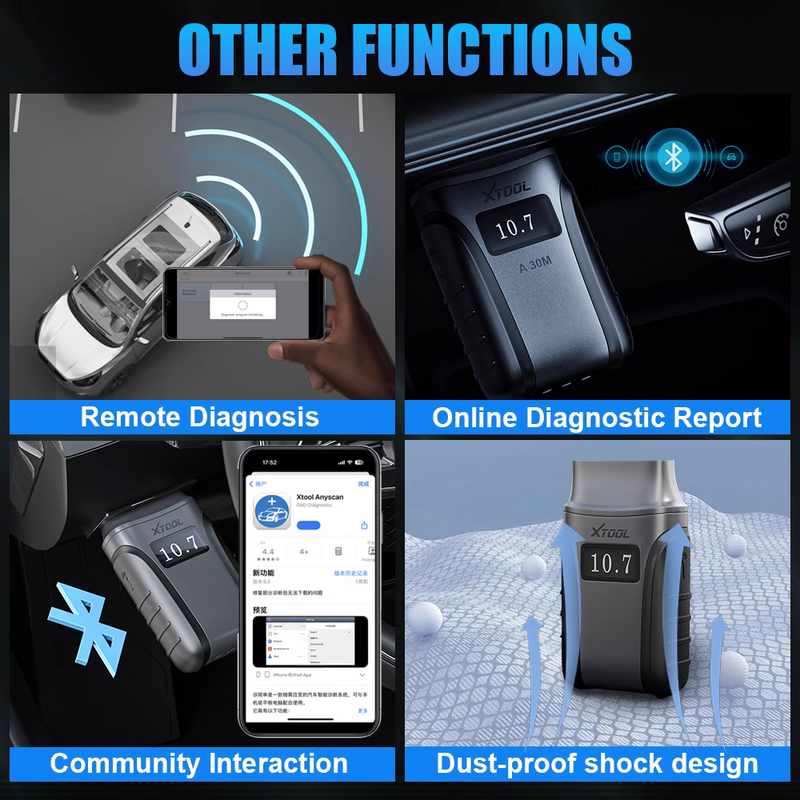 XTOOL A30D A30M OBD2 Scanner Bidirectional Full System Diagnostic Tool