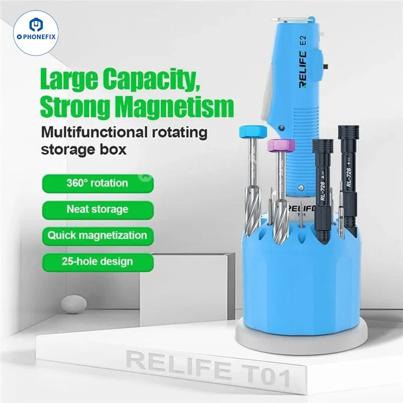 RELIFE E2 Electric Screwdriver Storage Box Set Phone iPad Repair Tool
