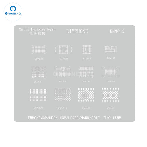 Amaoe Steel Net Huawei Xiaomi BGA IC Reballing Stencil