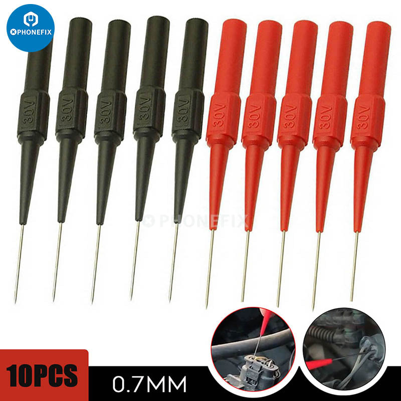 Needle Multimeter 0.7mm 1.0mm Insulation Piercing Needle Multimeter Test Probes