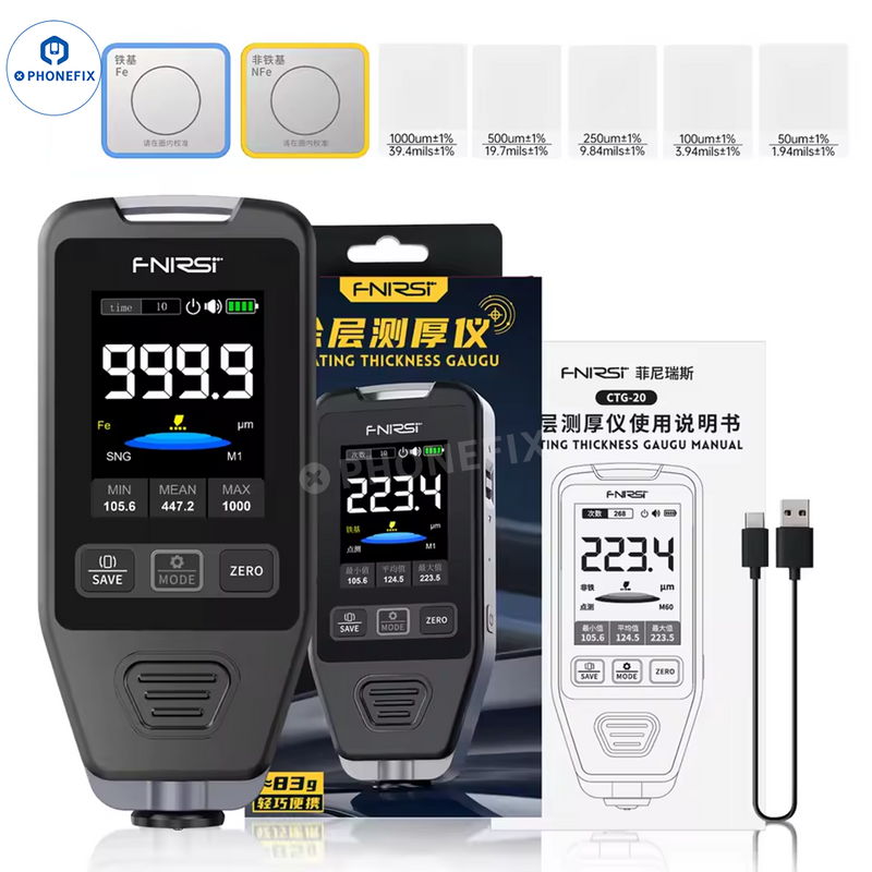 FNIRSI CTG-20 Car Paint Thickness Gauge Coating Measure Tool