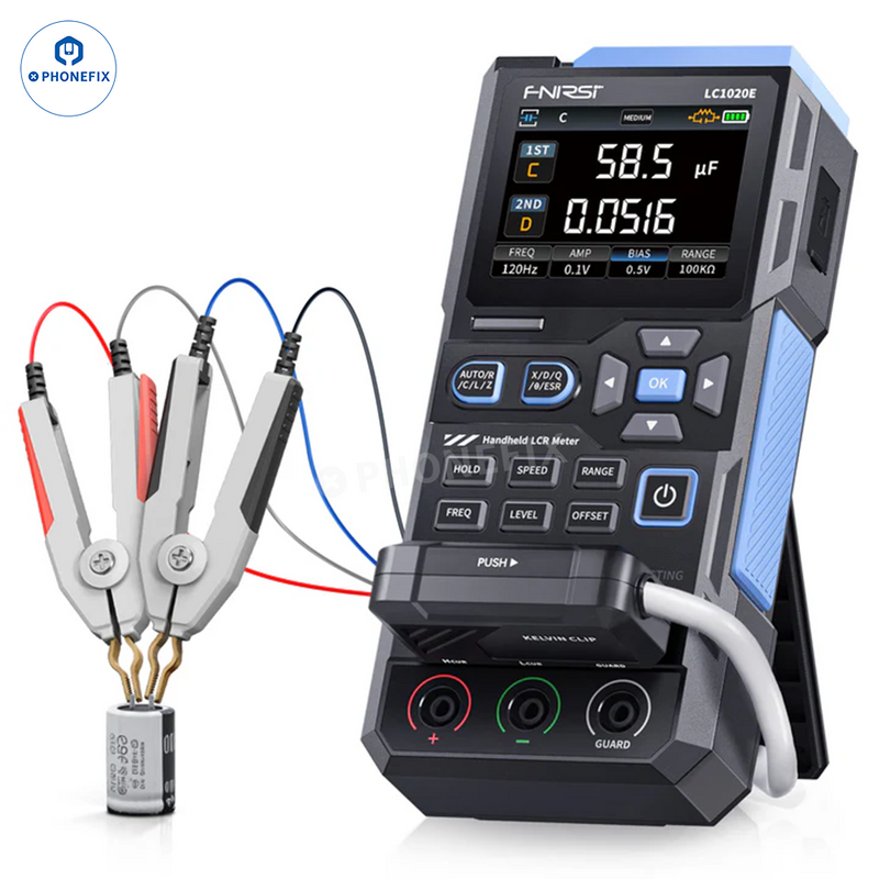 FNIRSI LC1020E Digital Bridge LCR Tester Auto Resistance Inductance Testing