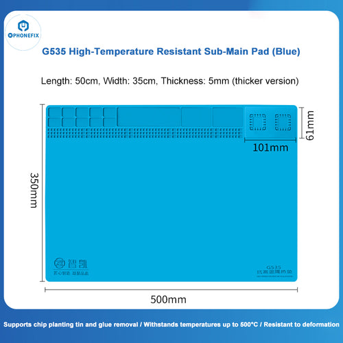 2 in 1 Multi-function Insulation Silicone Mat Soldeirng repair Pad