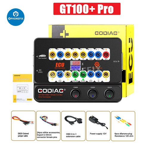 GODIAG GT100 Pro Plus GPT OBD2 Break Out Box ECU Connector Signal Detector