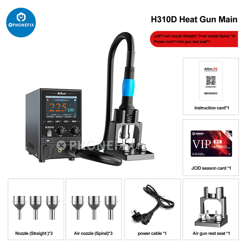 JC-ID H310D intelligent BGA Rework Station Aixun Smart Hot Air Gun