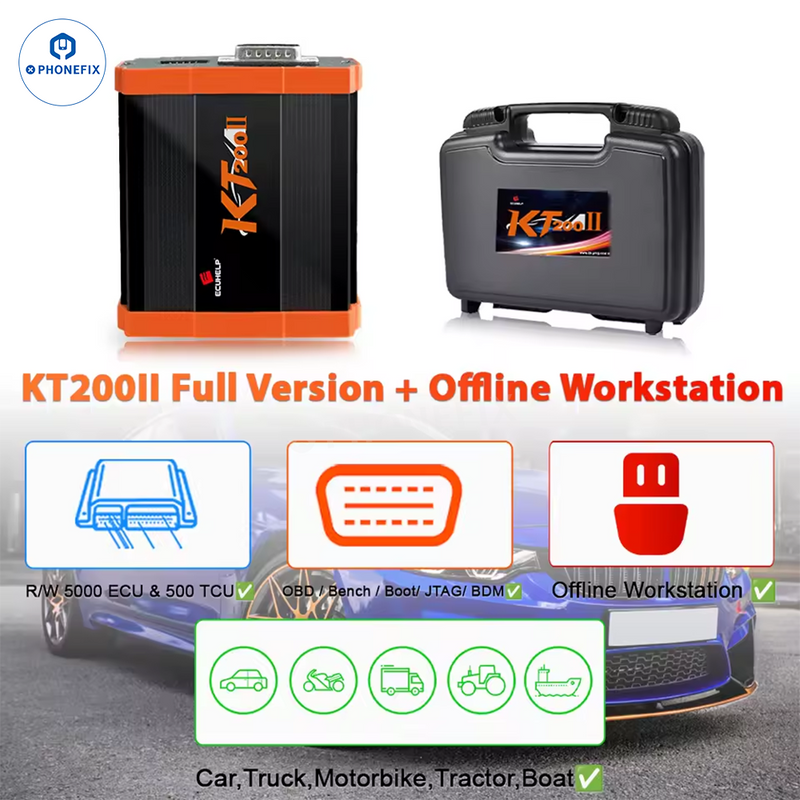 ECUHELP KT200II ECU TCU Programmer Full Version With Offline Workstation