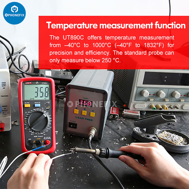 UT 890C/D+ 6000-count true RMS digital multimeters with LCD display