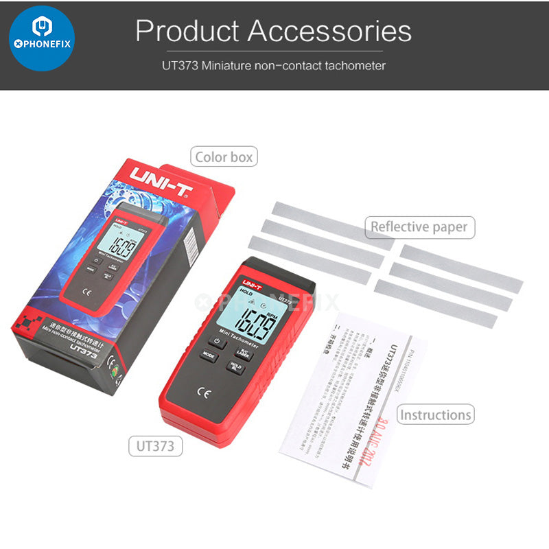 UNI-T UT373 Mini Non-Contact Digital LCD Tachometer