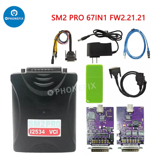 SM2 PRO J2534 VCI Pcmflash Programmer ECU Data Read Write Tool
