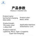 Car Charging Cable CarPlay Retractable Lightning Data Cord