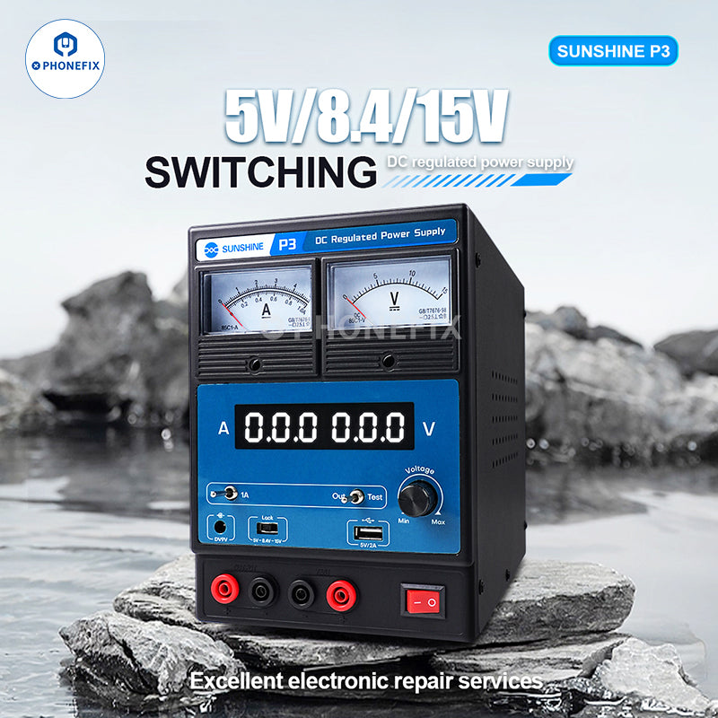 Sunshine P3 Dual Digital Display DC Regulated Power Supply
