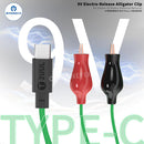 Alligator Clip Test Wire To USB Tester Power Detector