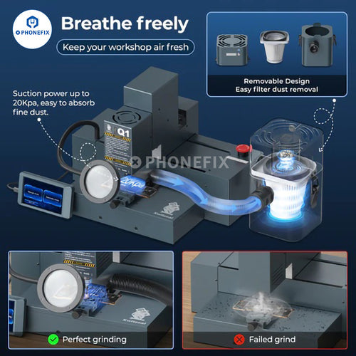 Xwitzeal Q1 Grinding Machine BGA IC Phone Frame Camera Grinder