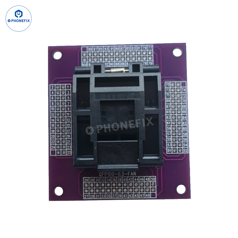 LQFP QFP100 Burning Sockets IC Read Write Test Fixture