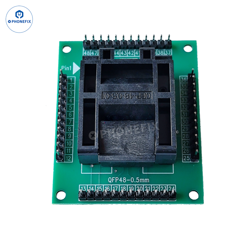 QFP48-0.5 Adapter Burner Socket IC Chip Test Seat
