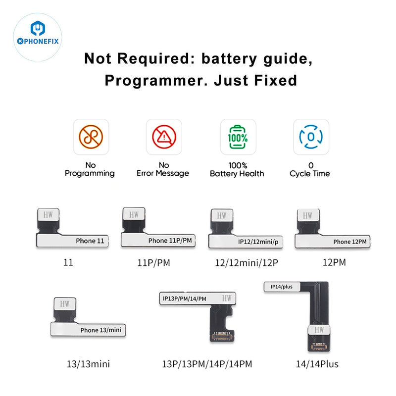 For iPhone Pre-Programmed Battery Repair Tag-on Flex Cable