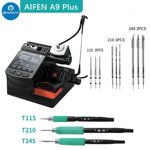 AIFEN A9 Plus 120W BGA Soldering Station C210 C245 C115 Iron Tips