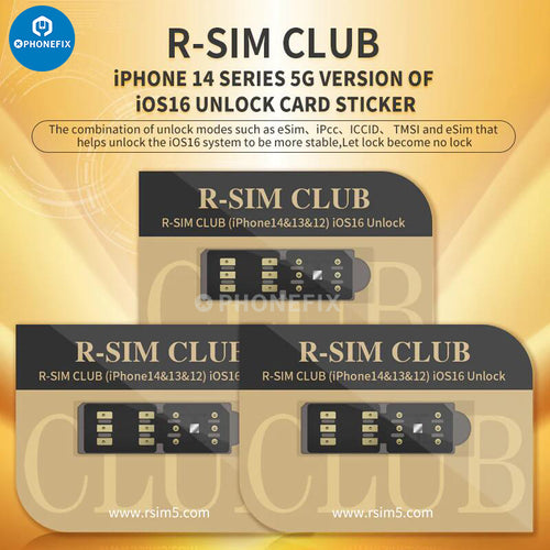 R-SIM 18 E-SIM 5G Unlock Card For iPhone 14 Pro Max IOS16