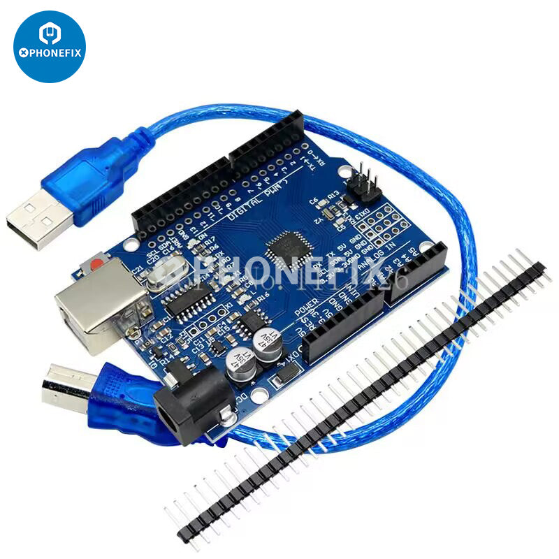 arduino uno r3 compatible development board with... UNO R3 Development Board ATmega328P Microcontroller With Cable