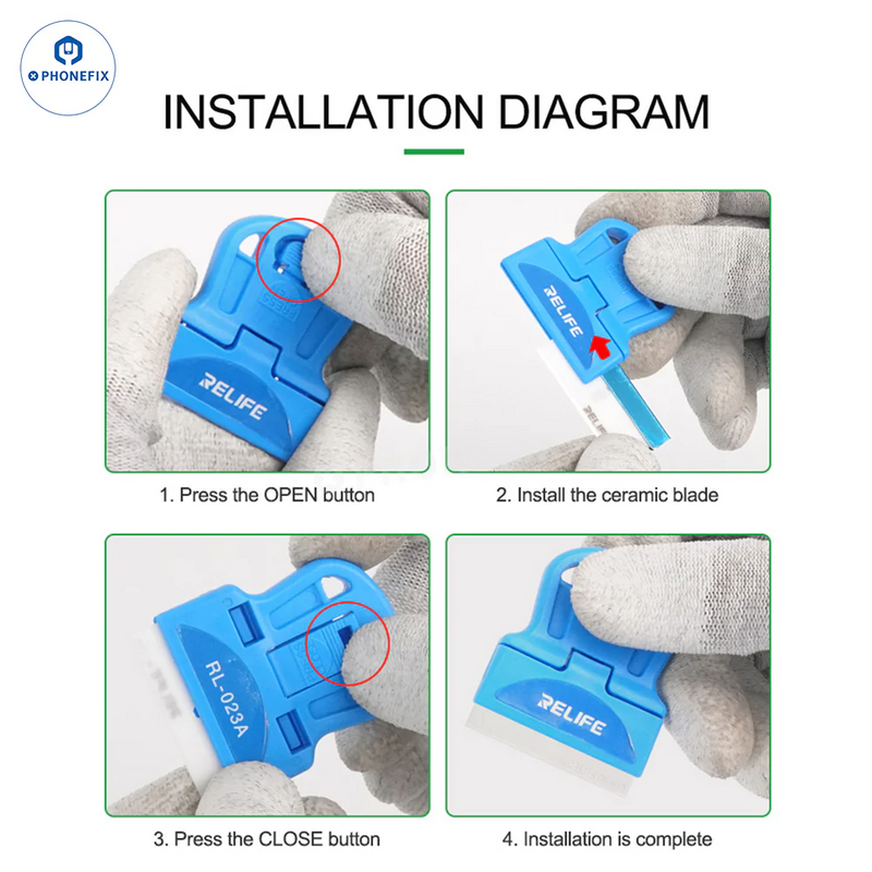RL-023A RL-023B LCD Screen Frame Glue Removal Blade