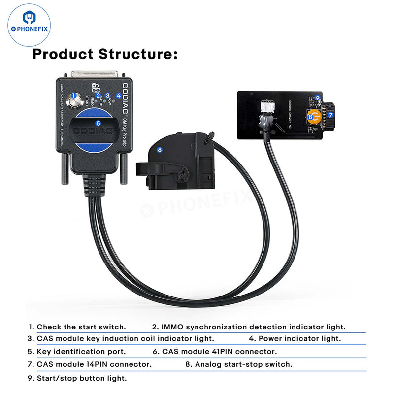 GODIAG CAS2 CAS3 SER Semi Smart Key Test Platform