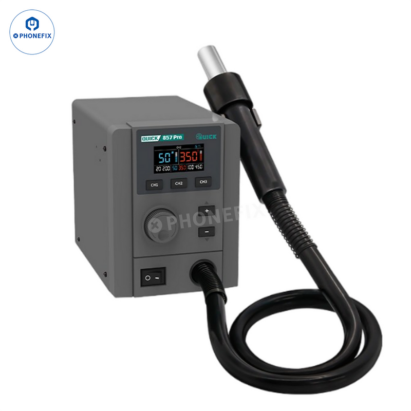 QUICK 861 Pro Smart Voice Control Hot Air Gun Rework Soldering Station