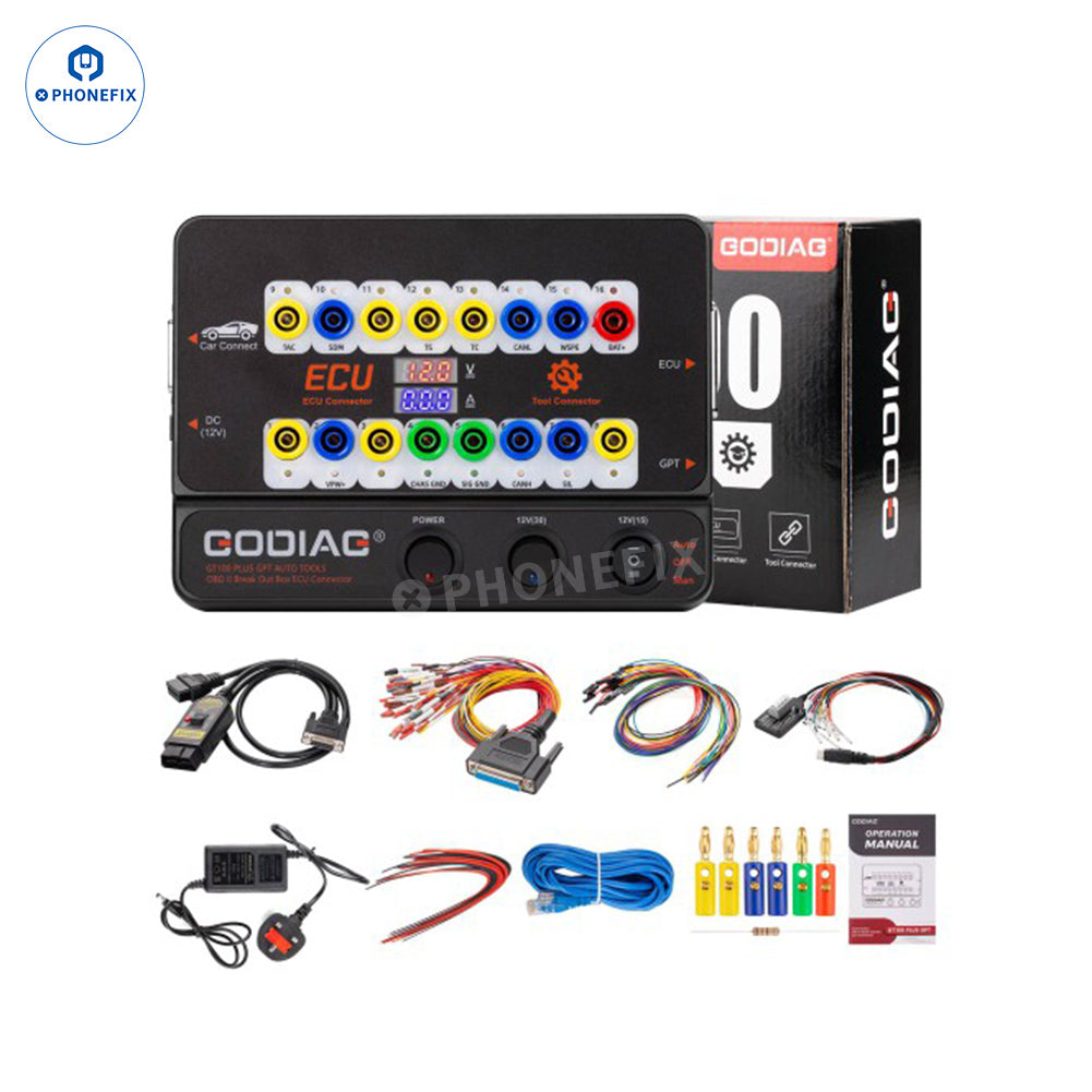 GODIAG GT100 Pro Plus GPT OBD2 Break Out Box ECU Connector Signal Dete