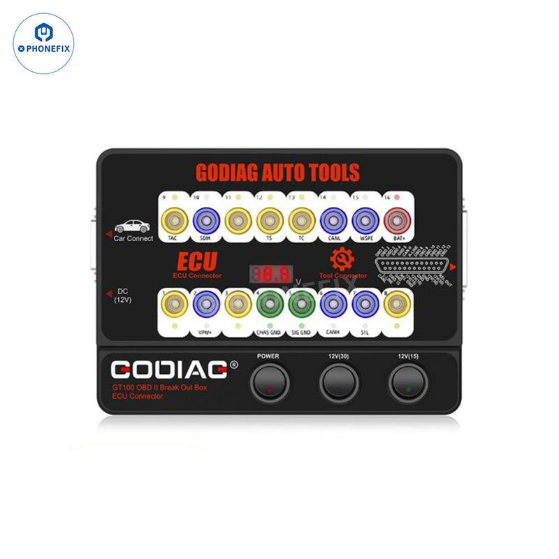 GODIAG GT100 Pro Plus GPT OBD2 Break Out Box ECU Connector Signal Detector