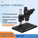 SOPTOP 71 Pro Max HD Trinocular Stereo Microscope 6.7-45X