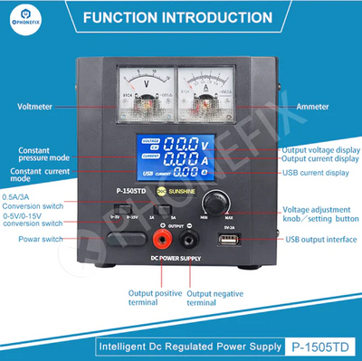Sunshine P3 Dual Digital Display DC Regulated Power Supply